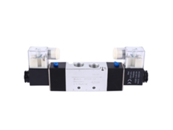 Válvula Solenoide Pneumática 4v320-10, Entrada de 3/8", Saída de 1/4", Exaustão, 2 Posições, 5 Portas, AC220v