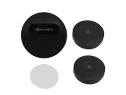 Timbre De Puerta Inalámbrico Negro Autoalimentado Impermeable Con 58 Melodías Y Flash Led Para Hogar Y Negocios Con Enchufe Us