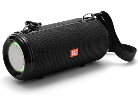 Altavoz Bluetooth T&G TG537 (10 W - Autonomía: 4 h - Negro)