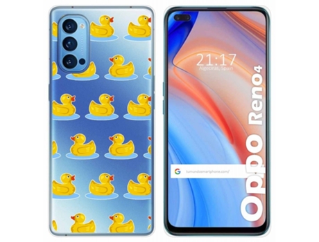 Carcasa Oppo Reno 4 5G TUMUNDOSMARTPHONE Dibujos Transparente Multicolor
