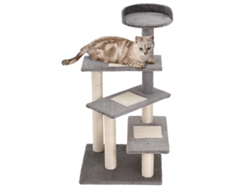 Árbol Rascador Para Gatos Con 5 Niveles, Color Beige, 49x49x100cm