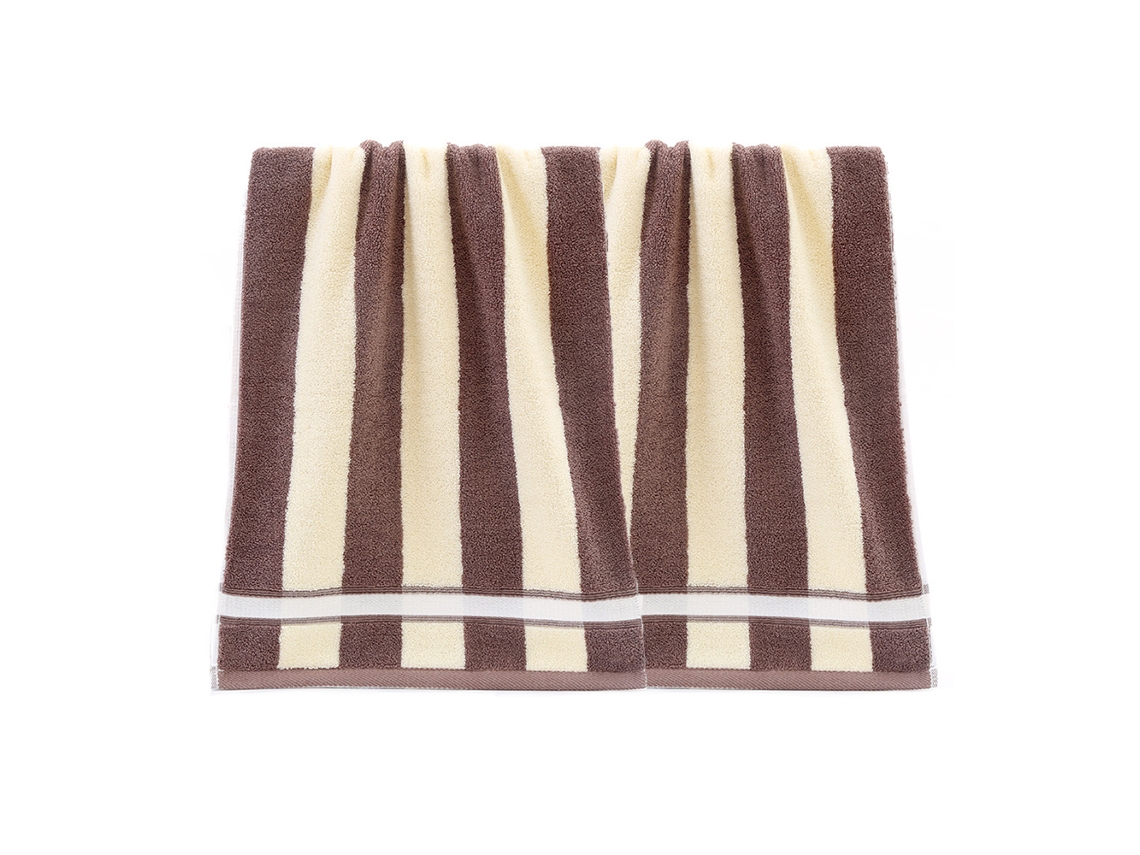 Conjunto de Toallas de Mano Absorbentes para Baño de Algodón Marrón Kofihety - 2 uds (35x75 cm)