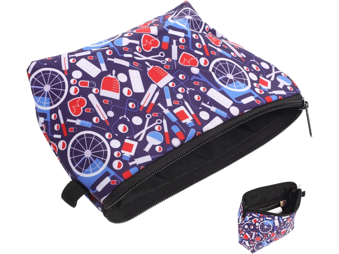 Set De Neceser De Viaje De 4 Piezas Para Mujer Con Amplios Bolsillos Estampados Para Cosméticos, Práctico Organizador.