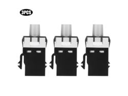 2026-3pcs Módulo Rj45 180 Grados Cat6 Utp Conector Adaptador Red Informática
