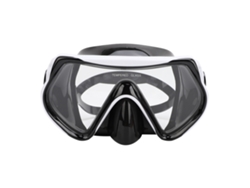 Gafas De Buceo De Visión Amplia Con Lentes De Cristal Templado Y Almohadillas Nasales Para Hombres Y Mujeres Adultos, En Color Blanco Y Negro.