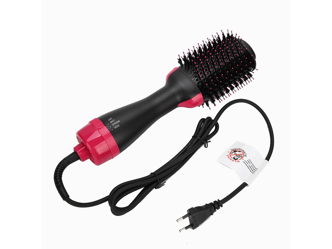 Secador de cabelo multifuncional 2026 com pente, chapinha, modelador de cachos e ferramenta de estilização ajustável.