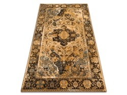 Alfombra de Lana Polonia Dukato Ornamento Coñac Beige (200 x 300 cm)