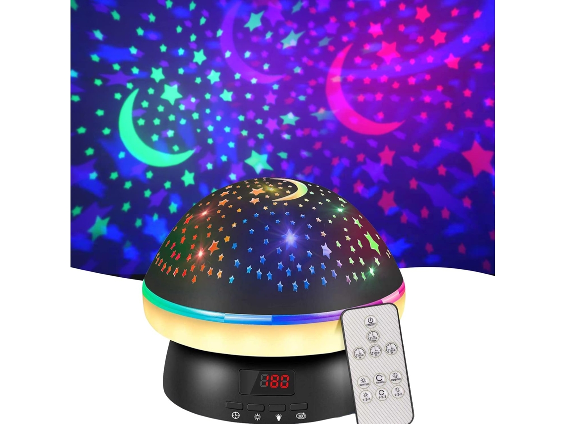 Proyector de cielo estrellado giratorio con luz y control remoto Cuich