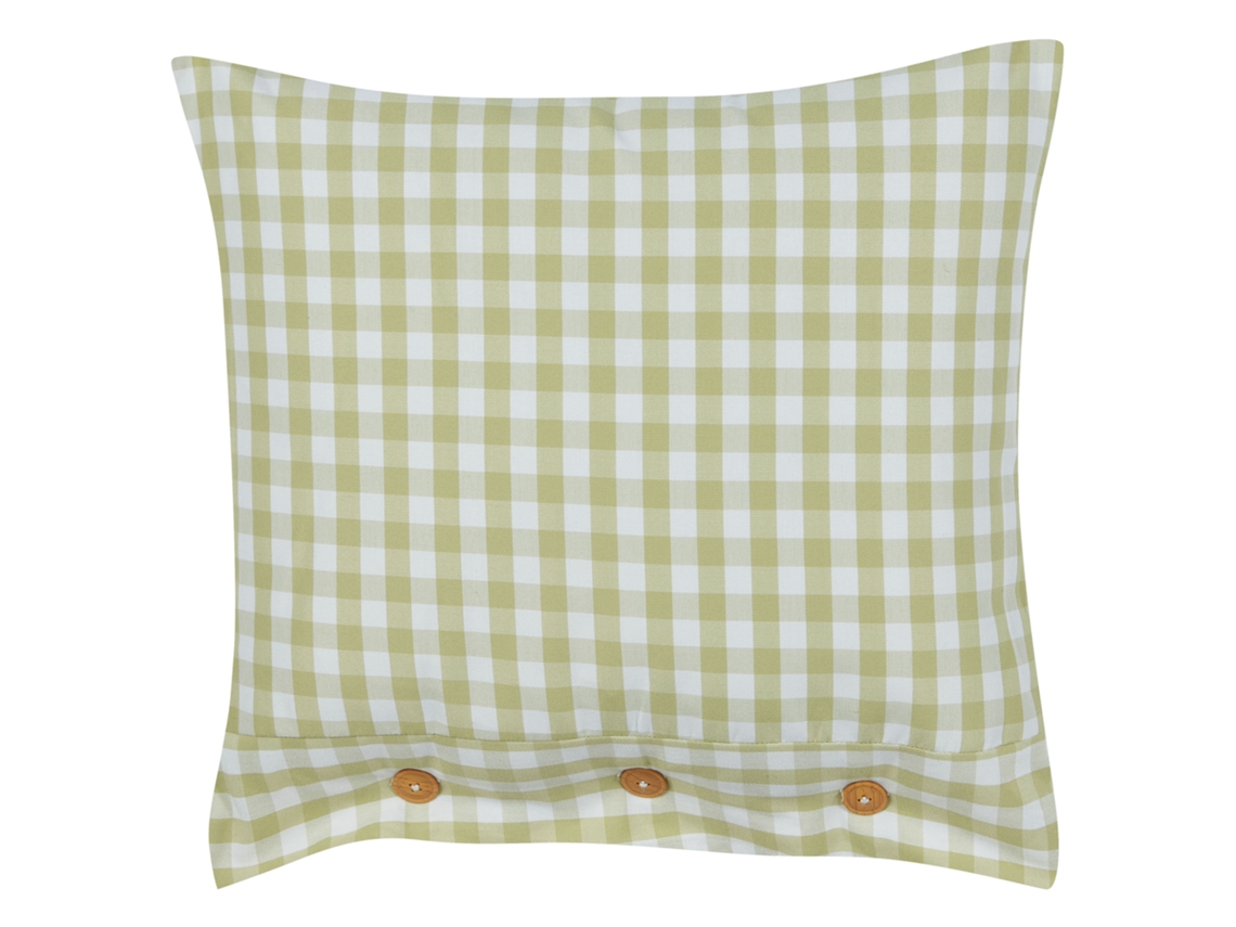 Cojín decorativo con botones BELIANI Talya de Poliéster Verde 45x45x12
