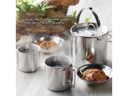 Juego De Cocina Portátil De Acero Inoxidable De 5 Piezas Para Camping Y Picnics Al Aire Libre - Accesorio De Cocina Para Viajeros