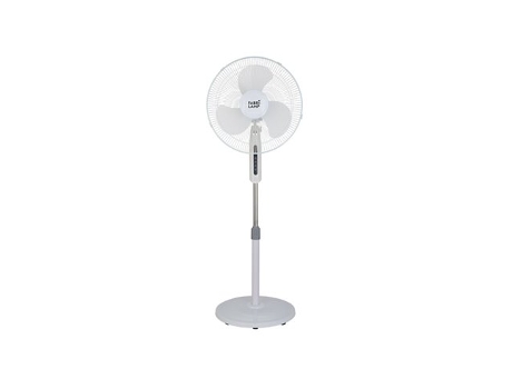 Ventilador De Pie Etesio Blanco 3 Velocides 40w Oscilante 3 Aspas blancas Regx43x40 Cm FABRILAMP