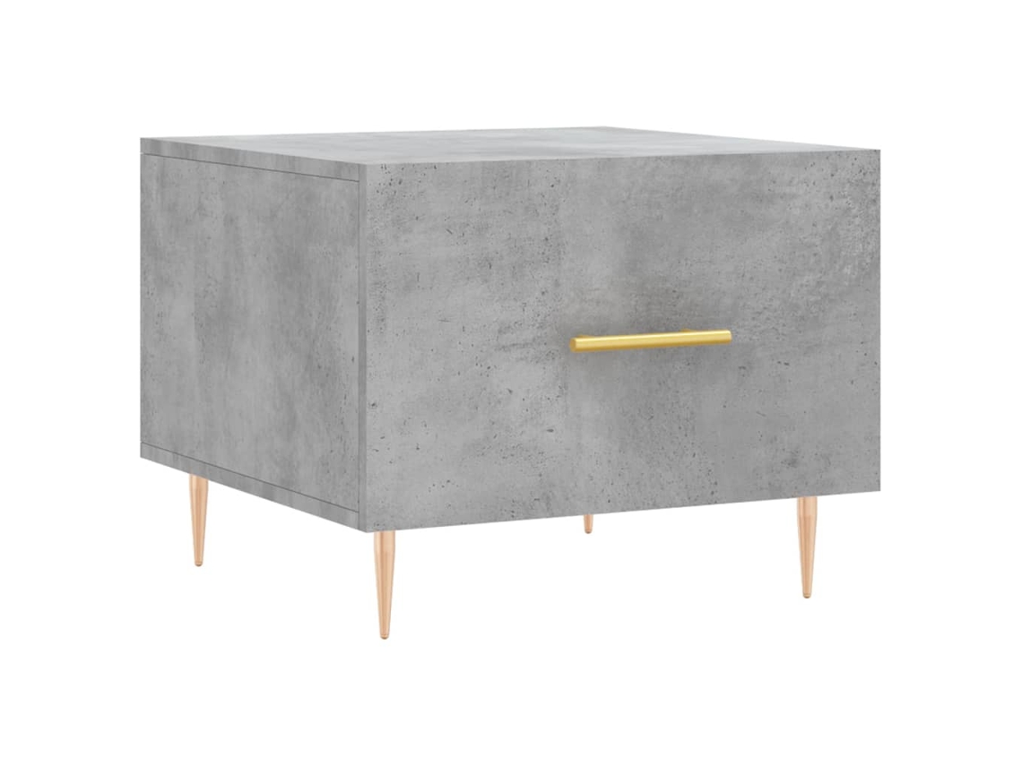 Maison Exclusive - Mesa De Centro Madera De Ingeniería Gris Hormigón 50x50x40 Cm