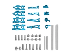 Kit de brazos de suspensión de aluminio para coche RC Qukaim 1/16, color azul, para Scy16101pro 16102vayotoy