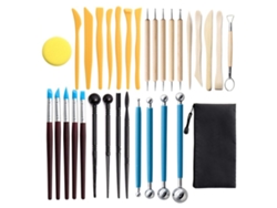 Kit Multifuncional De 32 Piezas Para Herramientas De Cerámica, Ideal Para Modelar Y Esculpir Arcilla Para Principiantes.