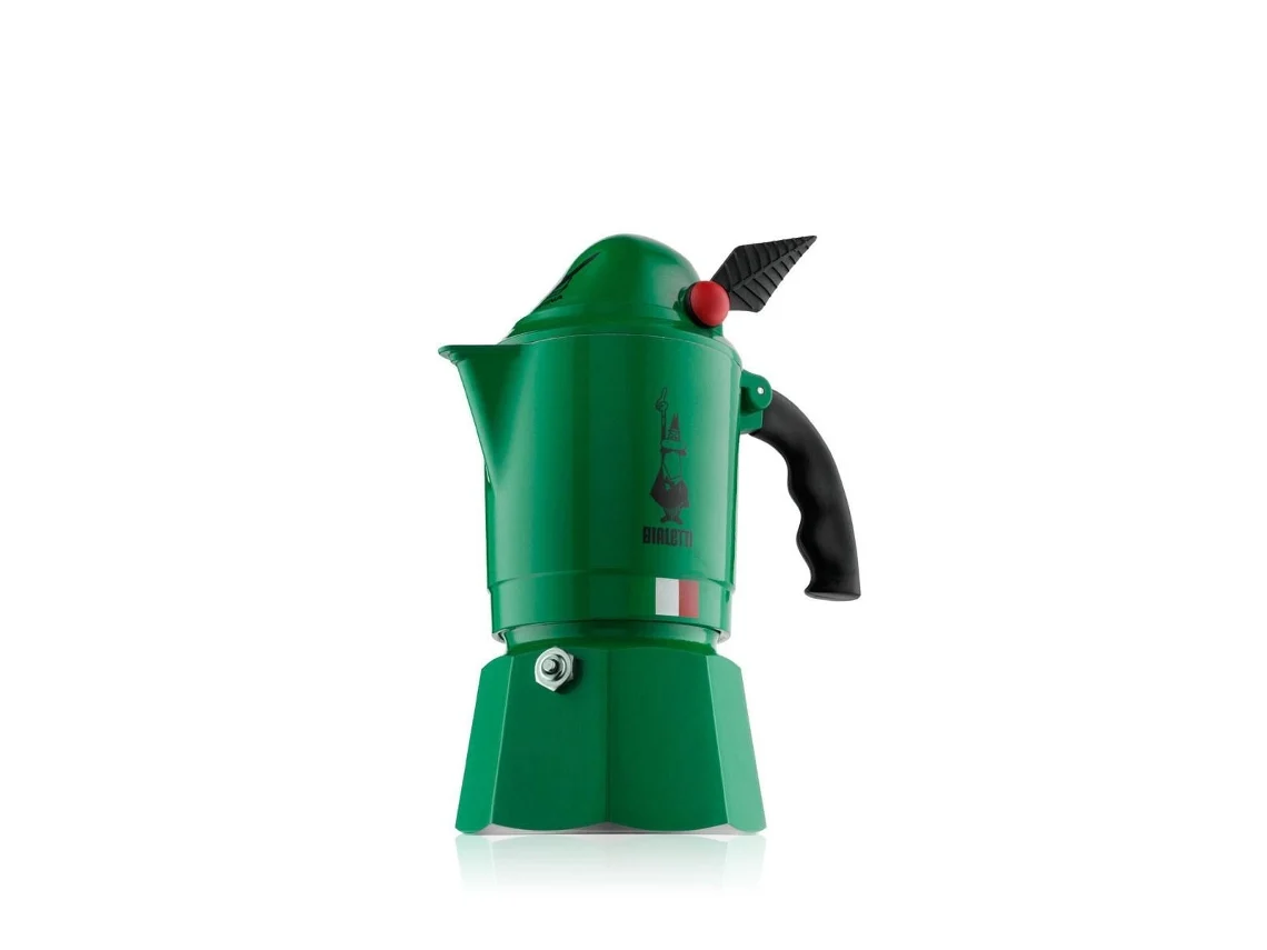 Bialetti Moka Break Alpina Cafetera Italiana Verde