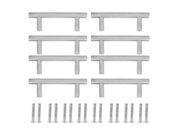 8 Tiradores En Forma De T De Acero Inoxidable Para Cajones, Armarios Y Herrajes Para Muebles, 65 Mm
