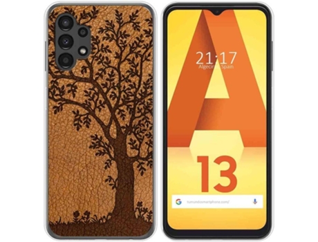 Carcasa para Samsung Galaxy A13 4G TUMUNDOSMARTPHONE Dibujos Cuero 03 Multicolor