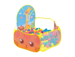Piscina De Bolas Plegable Para Niños Con Canasta De Baloncesto, Tienda Juguete De Jirafa Amarilla Para Bebés Y Niños