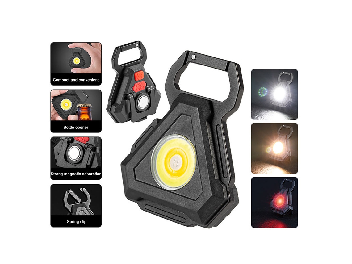 Linternas Pequeñas Cob Brillantes Recargables, Llavero Mini Linterna Portátil De Bolsillo Con Base S