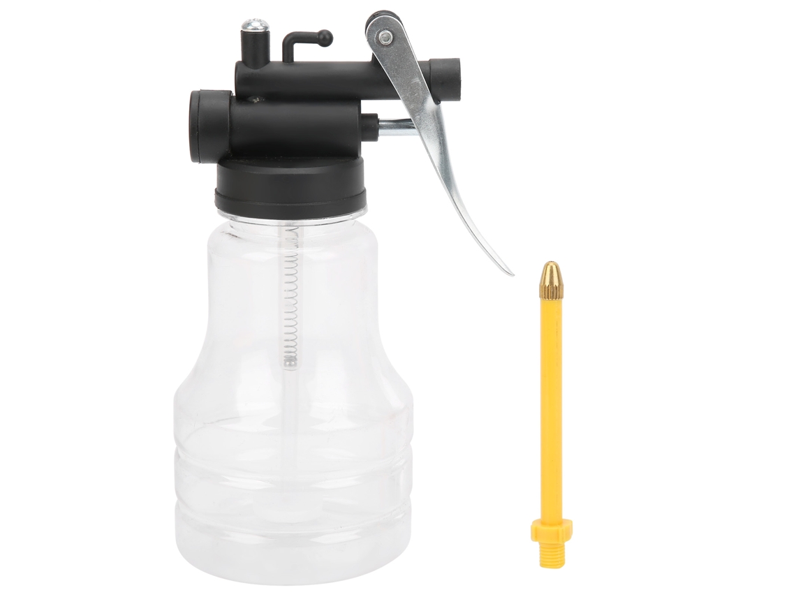 Ollera De Aceite Transparente Para Máquinas 250ml De Alta Presión Manual Portátil Hogar Con Tubo Corto