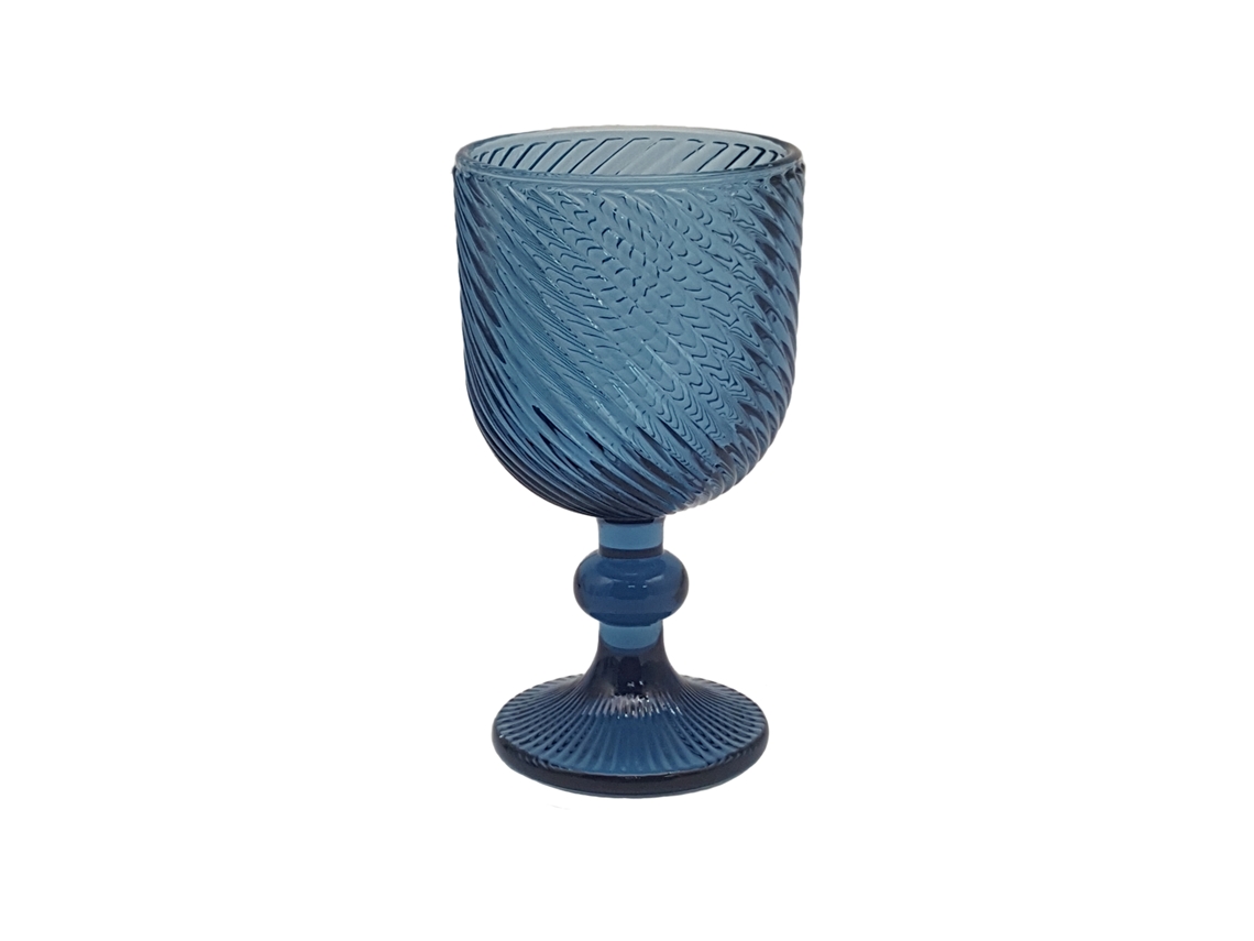 Set De 6 Vasos My Glass Twist 230 Ml Azul