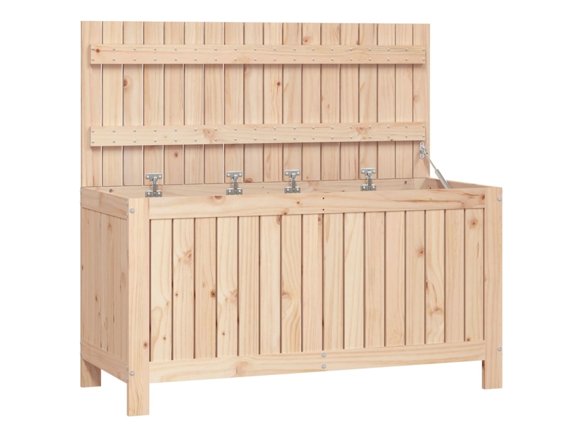 Maison Exclusive - Caja De Almacenaje Jardín Madera Maciza De Pino 115x49x60 Cm
