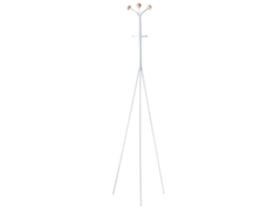 Bengaleiro Beliani Arnot De Aço Branco 50x50x176