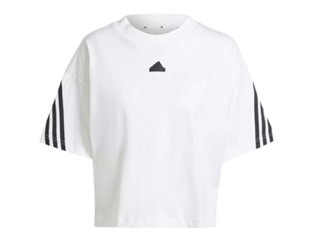 Camiseta de Mujer ADIDAS Corta Fi Blanco (M)