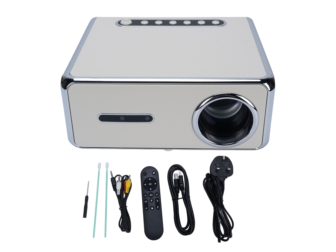 Proyector de películas pequeño de 1080p HD y 6000 lm