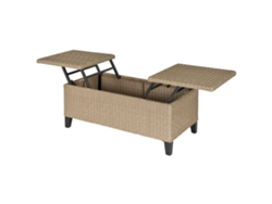 Suporte Tv Até 65 Polegadas 150×40×56cm, 2 Portas E Base Em Aço Amarelo Preto