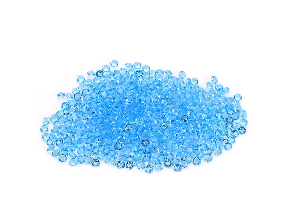 2000 piezas de confeti acrílico de cristal azul claro para decoración de bodas y fiestas.