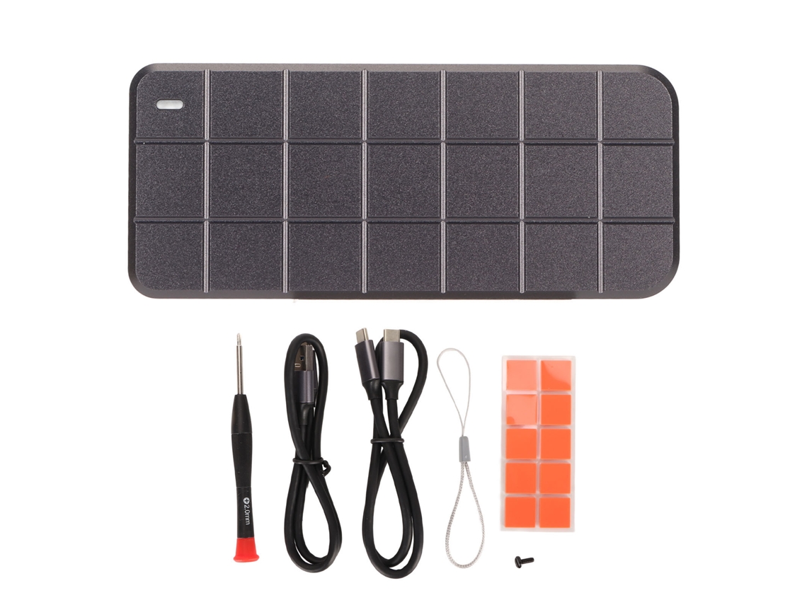Caja Externa Para Ssd Uasp M.2 Nvme Usb3.2 Gen2 De 2 Tb, 10 Gbps, Tipo-c, Aluminio 2280