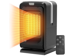 Calefactor Eléctrico Portátil De 1000 W Con Tecnología Ptc, 3 Velocidades, Temporizador Y Mando A Distancia.