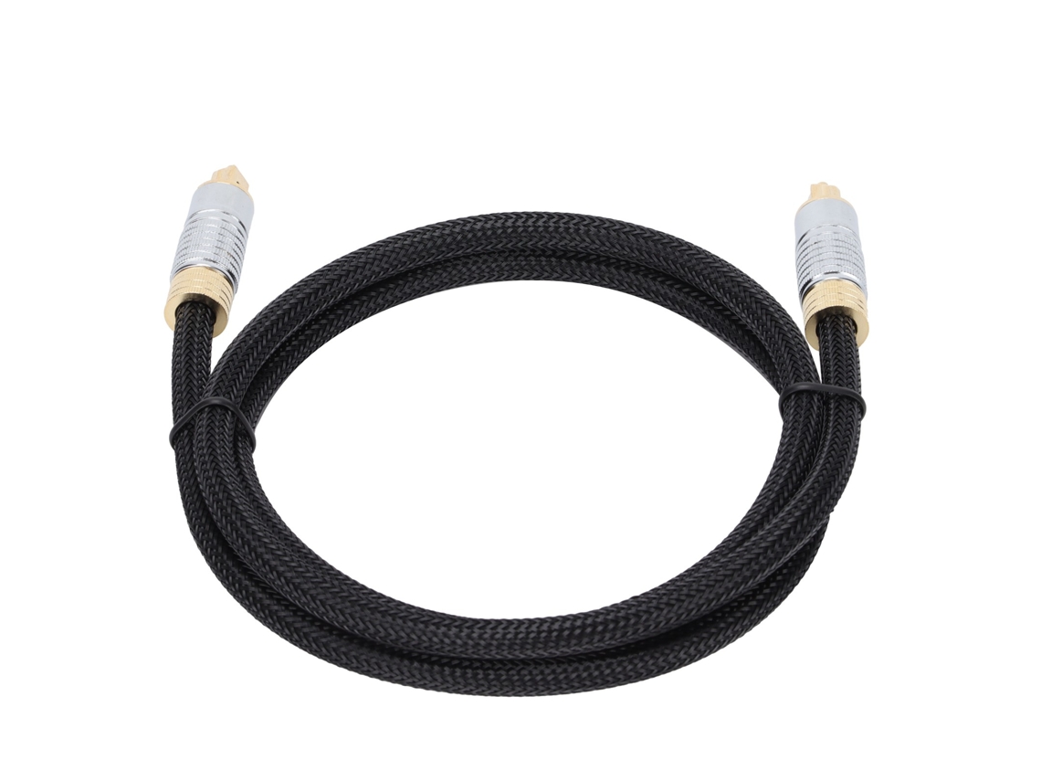 Cable De Audio Óptico Digital Delgado Jk-t002 Para Amplificador De Ps4 Y Xbox Con Conectores Dorados.