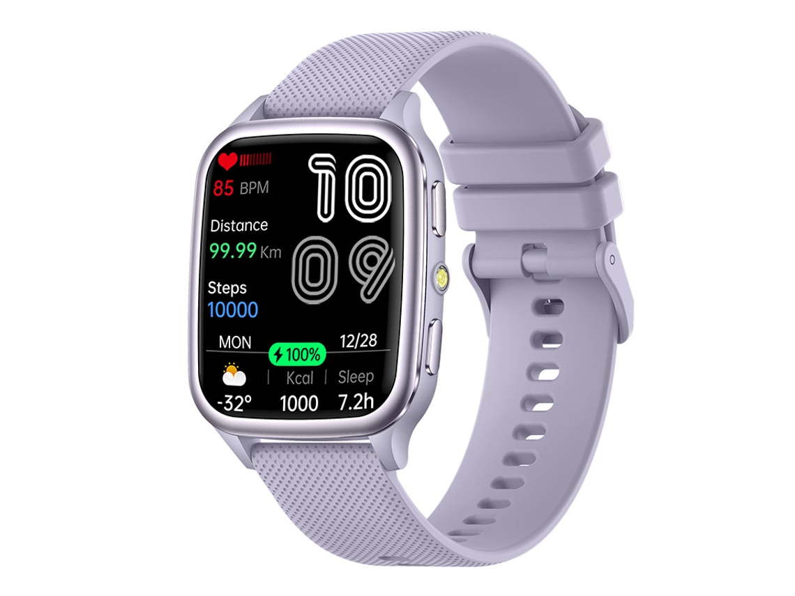 Smartwatch Zw93 Con Pantalla Tft De 1,93", Llamadas Bluetooth, Modos Deportivos, Batería De 340 Mah Y Resistencia Al Agua Ip67 (morado)