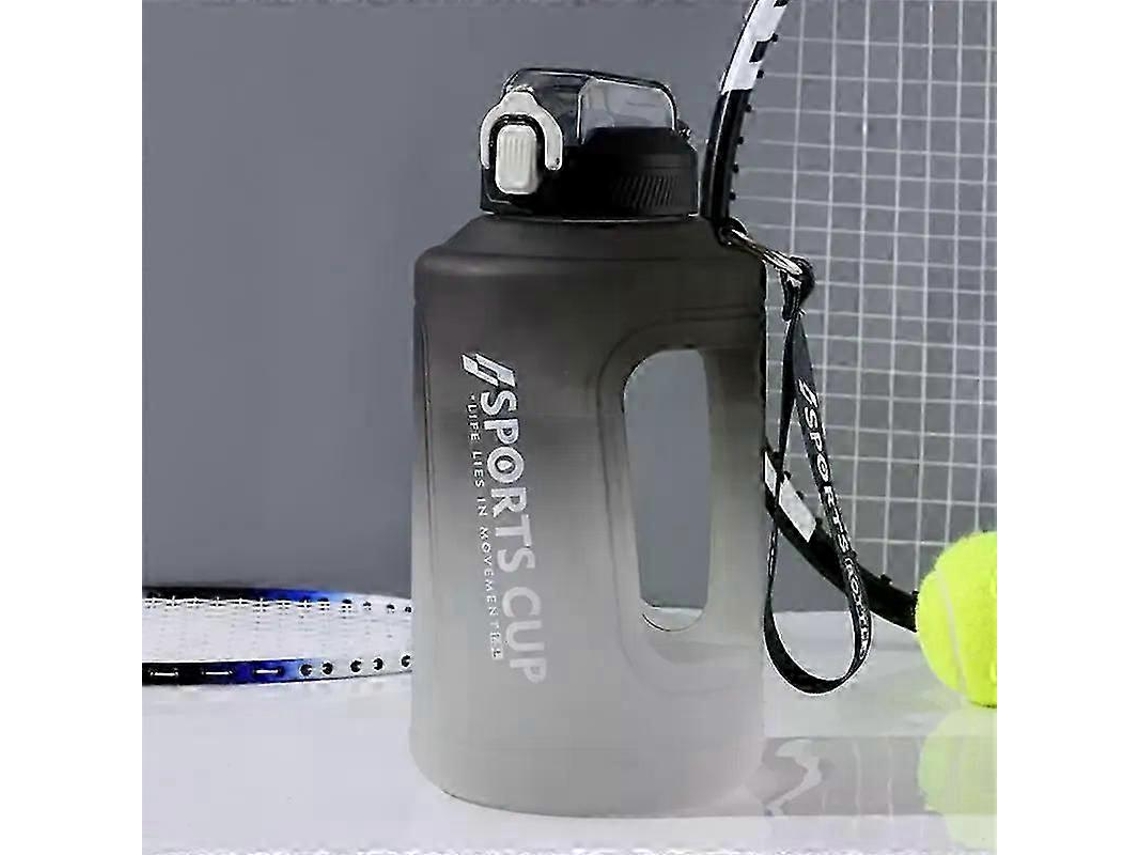 Botella De Agua Deportiva De 2 Litros Con Recordatorio De Silicona Y Pajita, Ideal Para Ejercicios, 1500ml/2300ml Rosewell