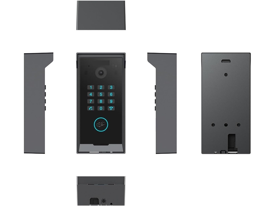 Interphone Video Hd Con Clave Numérica, Étanche Para Interior Y Exterior