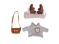 Conjunto de 3 piezas de ropa de patito de peluche lavable para niños - Talla G