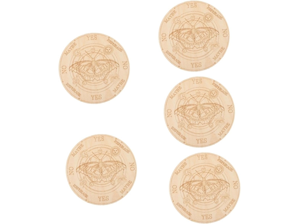 5 Tablas De Madera Para Adivinación Con Péndulo, Suministros Para Brujas