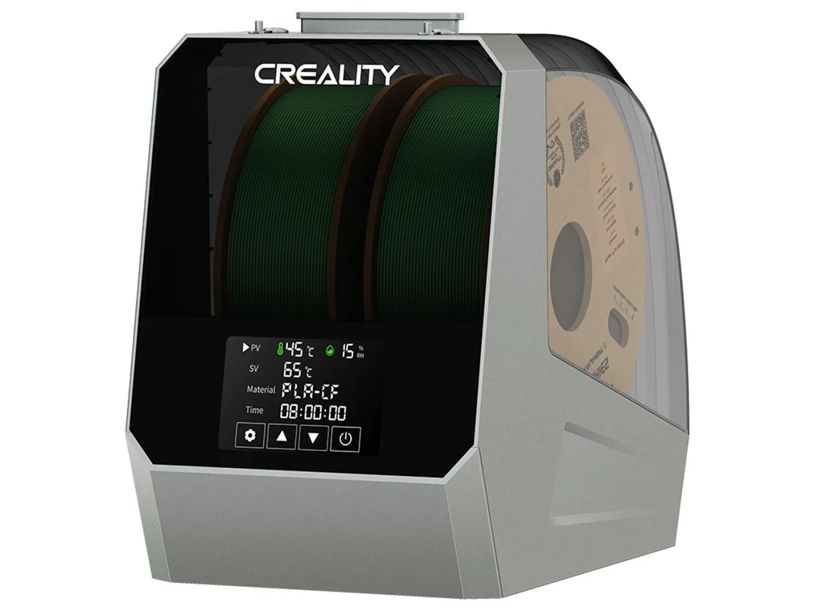 Secador De Filamento Creality Space Pi Plus Impresora 3d Doble Bobina Calefacción Ptc 360 Grados Pantalla Táctil Lcd 48h Caja Secadora Rápida