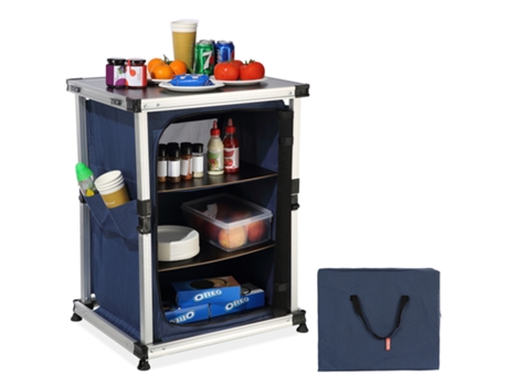 VEVOR Cocina de Campamento Plegable Portátil Bolsa de Almacenamiento de Cocina al Aire Libre de Aluminio