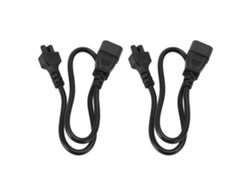 Cable Adaptador Iec 320 C14 Macho A C5 Hembra, 60 Cm, 2500 W, Pvc, Universal Para Portátiles, Monitores E Impresoras.