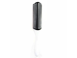 Pincel De Pelo De 9 Filas Con Efecto De Masaje Y Manejo Ergonómico Para Desenredar Y Estilizar Color Blanco
