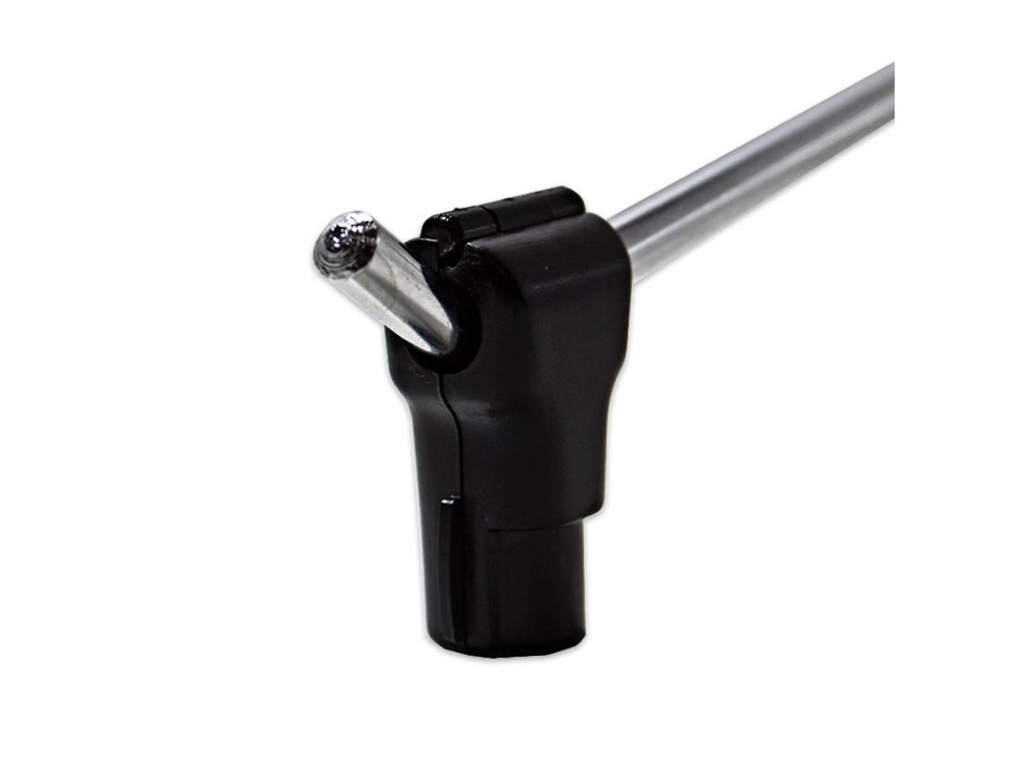 Cerradura antirrobo plastico negro (para gancho simple) 8mm