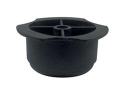 Pata plastico negra primal d48 h30 para tornillo rosca madera