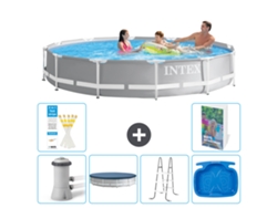 Intex Piscina Prism Frame Redonda - 366x76 Cm - 7-peças S314