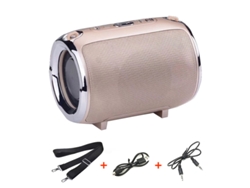 Altavoz Portátil Pequeno Bluetooth con Radio Fm Música  Subwoofer Tf Aux Altavozs Usb para Telefones de Computador S518
