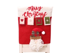 Funda para silla de muñeca 3D, decoración navideña, protección para muebles