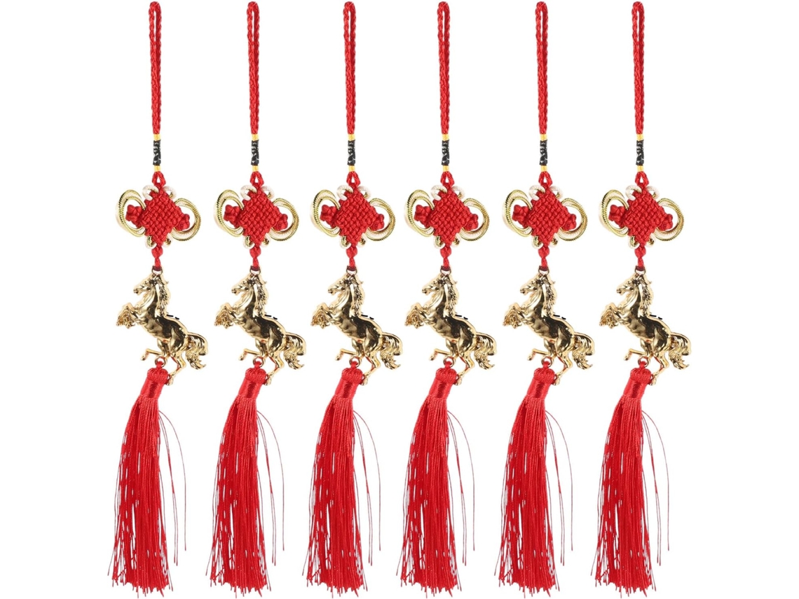 Colgantes Bendición Chinos Aleación Nailon Decoración Amuleto Forma Caballo Adorno Tradicional Nuevo Chino