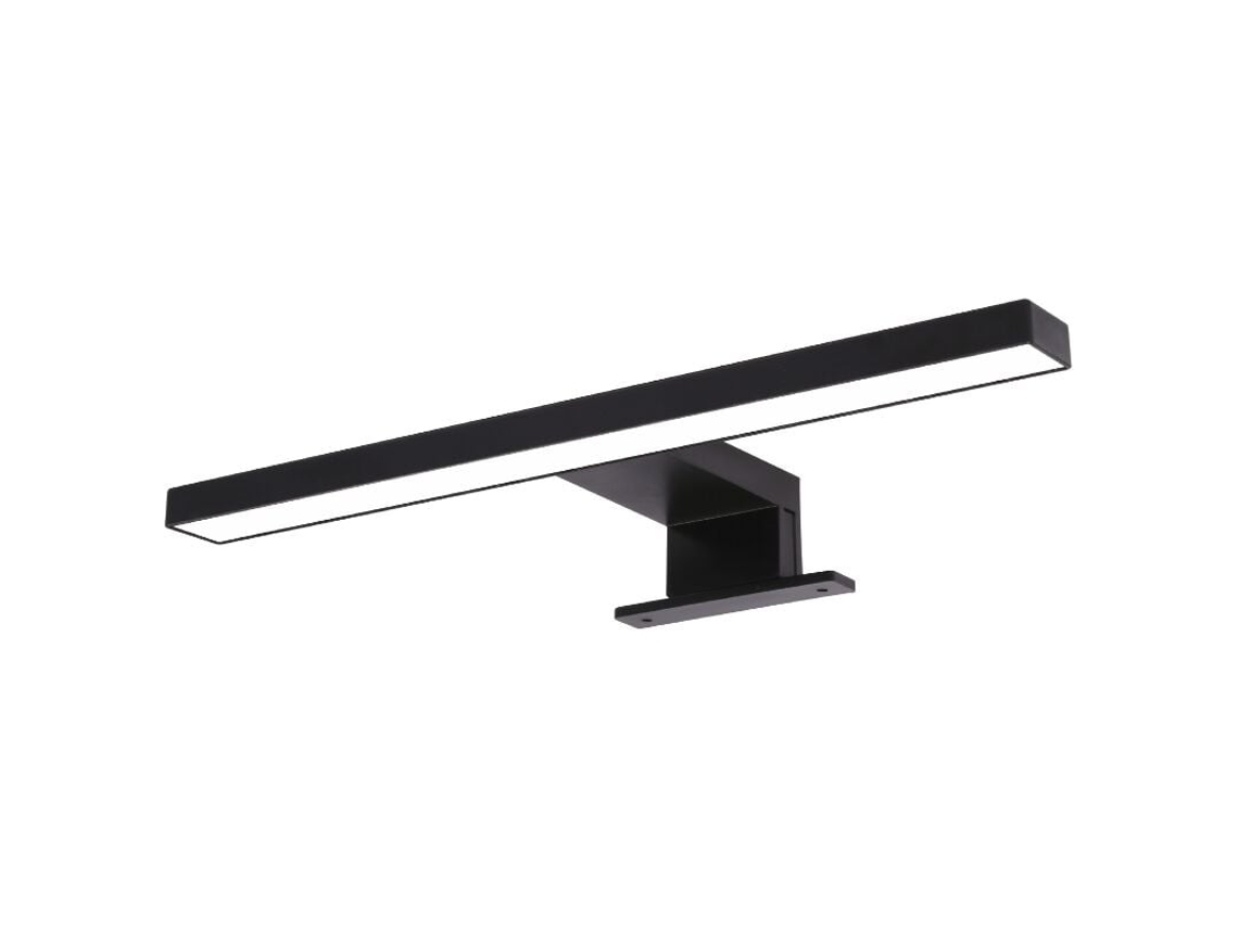 MEOIRUERY Luz de Pared LED Espejo, Luz de Baño 4000K 5W 30 cm Negro Mate